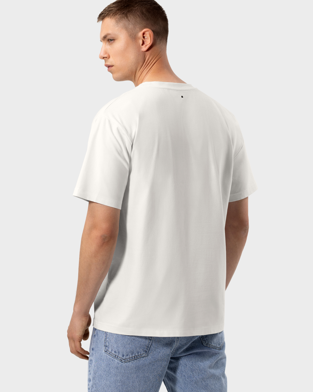 Men's off-white lightweight cotton t-shirt - TS 01 Essence Regular Off White 2.0