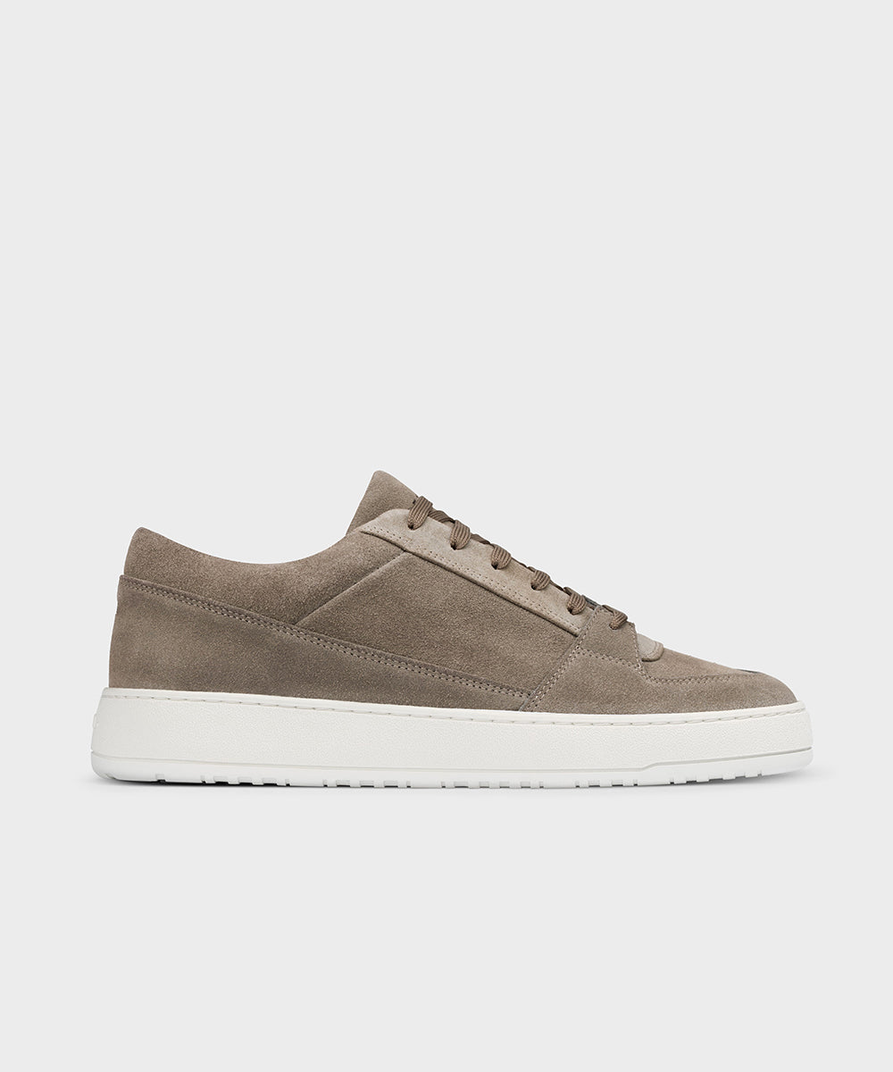 Taupe suede sneakers for men - LT 03 Suede Desert Taupe - ETQ Amsterdam