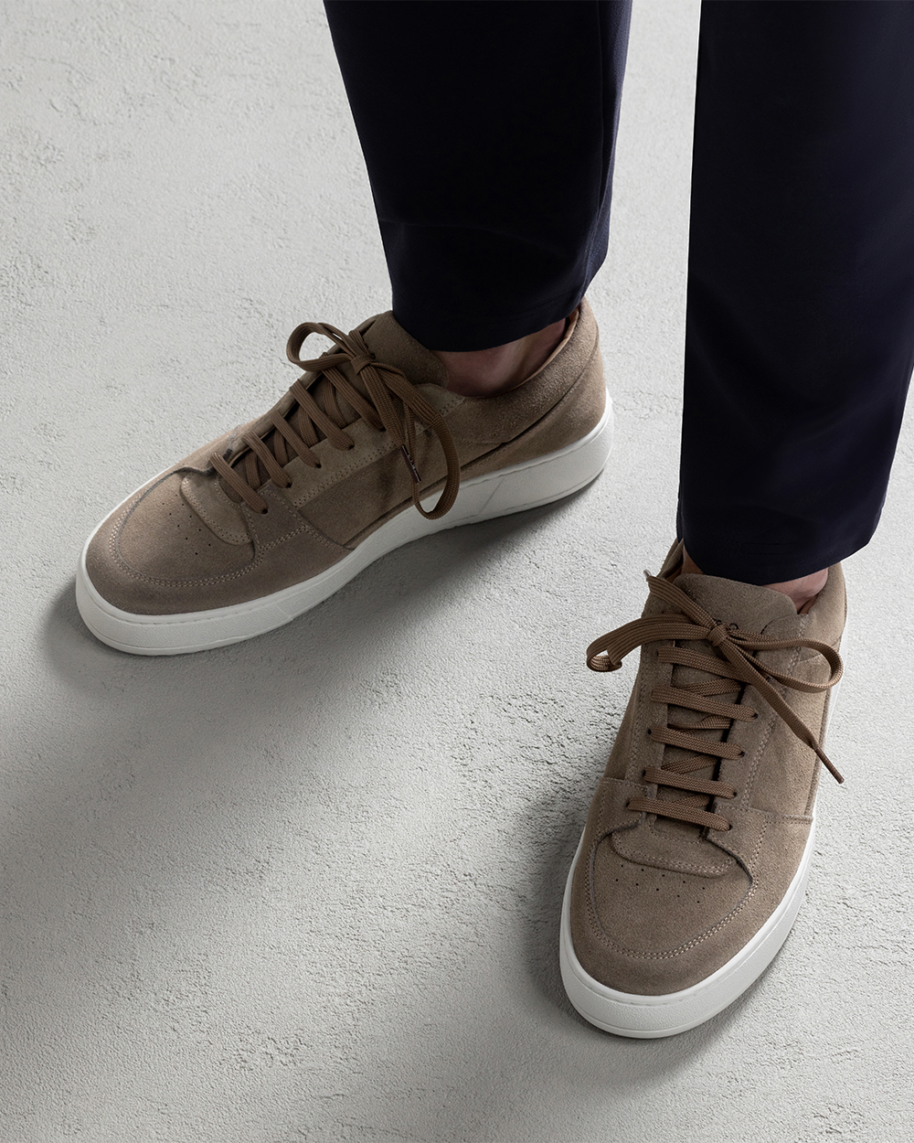 LT 03 Suede Desert Taupe - minimalist suede sneakers for men - ETQ Amsterdam