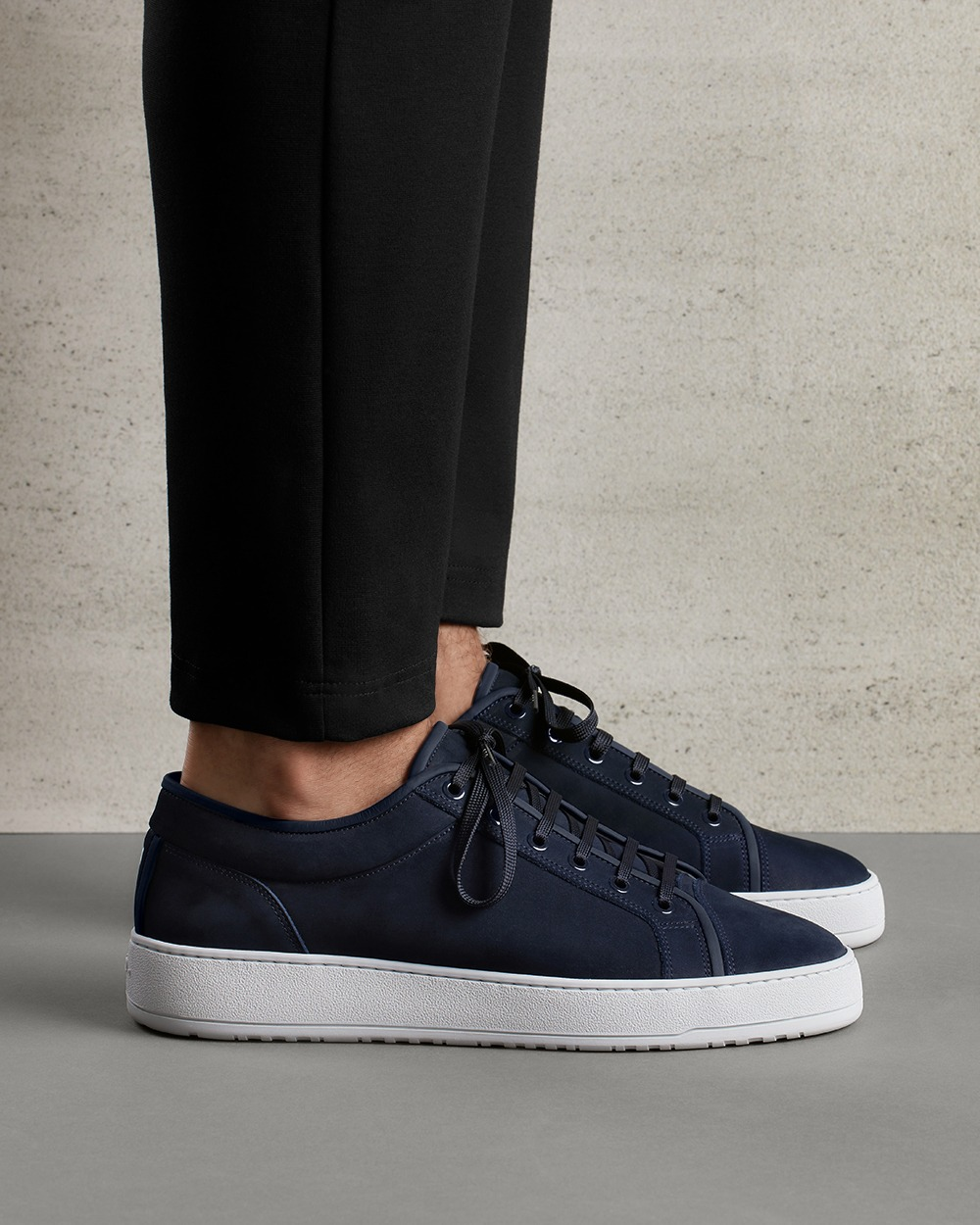 LT 01 Shades Nubuck Blueberry – modré tenisky z nubuku, foto 4