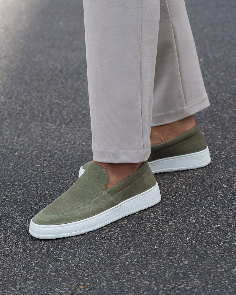 LS 01 Suede Vetiver Green