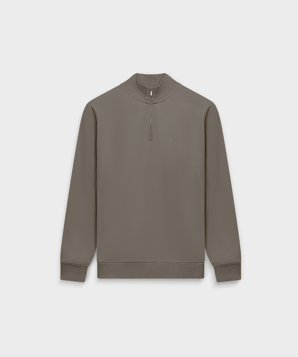 SW 03 Marked Half Zip Desert Taupe