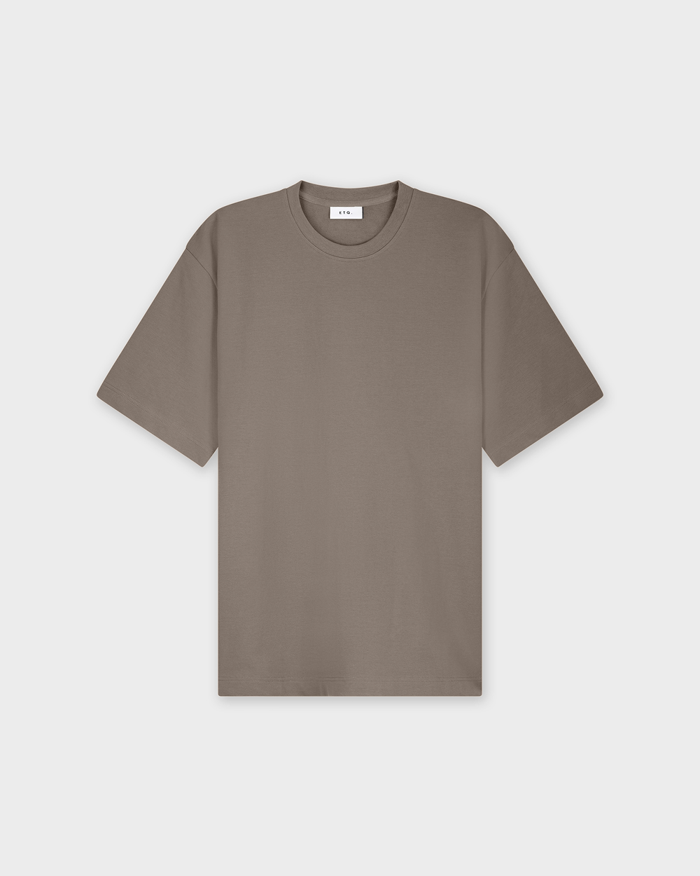TS 01 Essence Oversized Heavyweight Desert Taupe 2.0 – t-shirt in taupe stretch cotton
