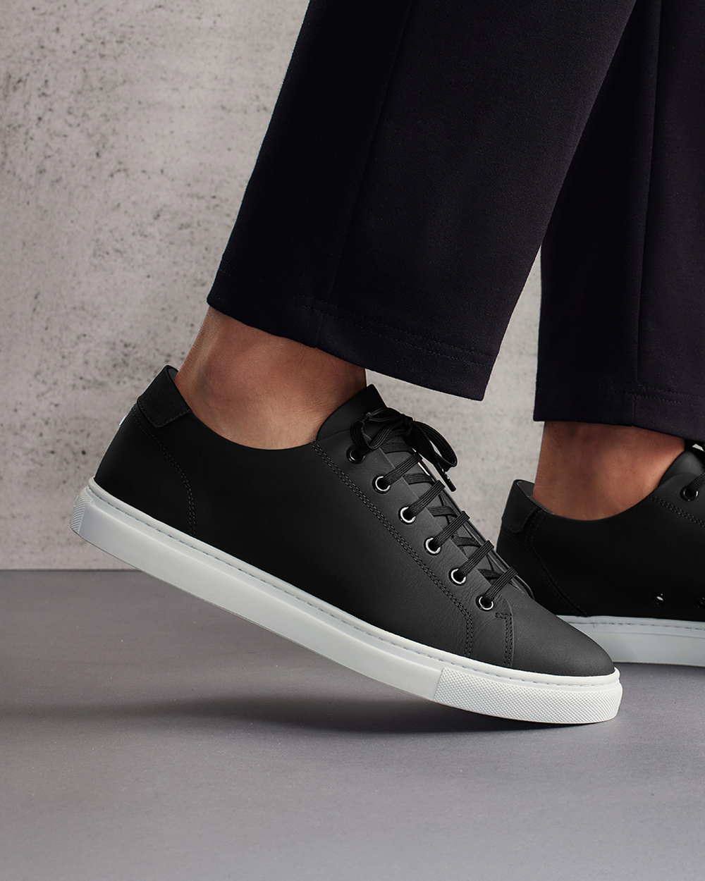 LT 01 Court Lite Premium Nappa Jet Black – Sneaker aus Nappaleder in Schwarz, Foto 3