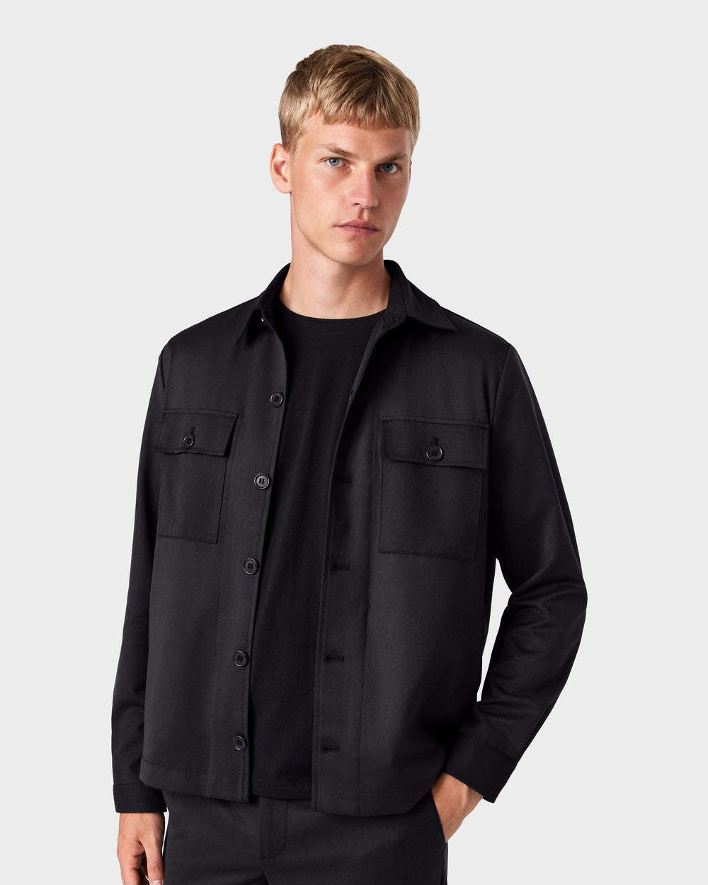OS 02 Essence 2.0 Black – overshirt in black, photo 1