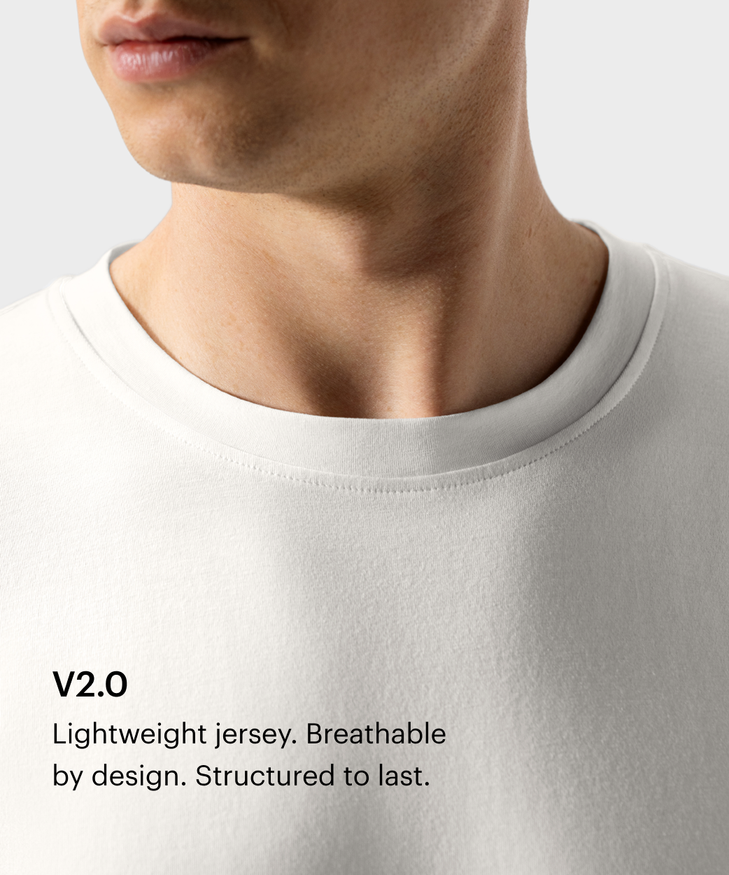 TS 01 Essence Regular Lightweight Off White 2.0 - minimalist t-shirt for men - ETQ Amsterdam