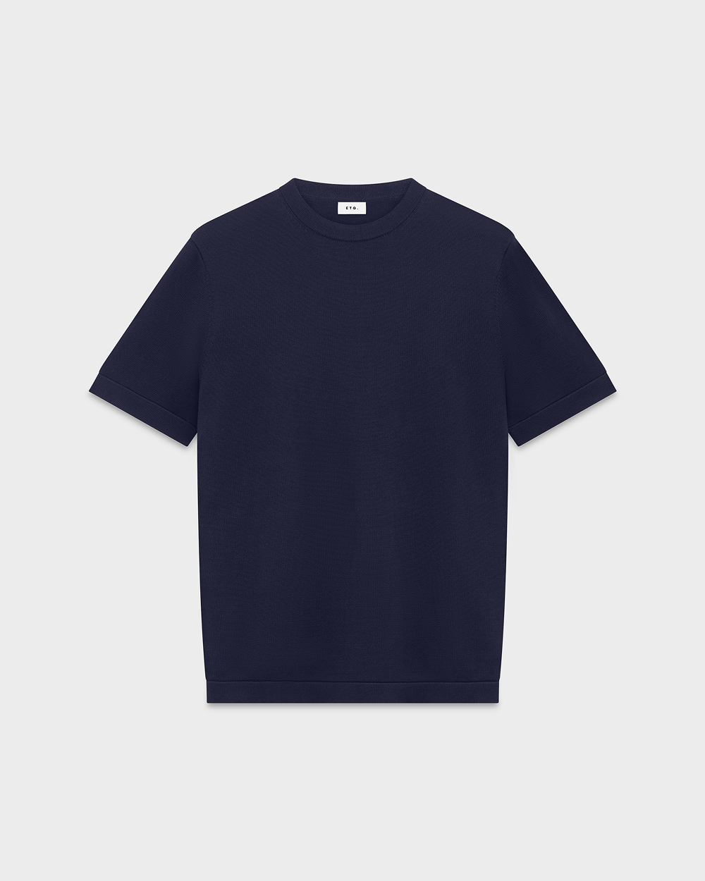 Blue cotton tailored t-shirt for men - TS 04 Tailored Blueberry - ETQ Amsterdam