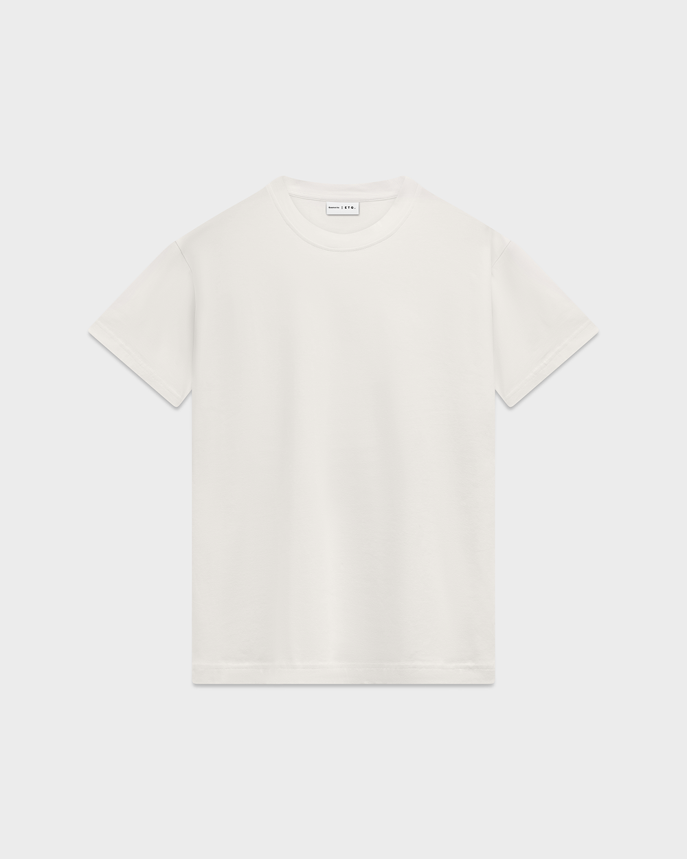 Off-white lightweight cotton t-shirt for men - TS 01 Essence Regular Lightweight Off White 2.0 - ETQ Amsterdam