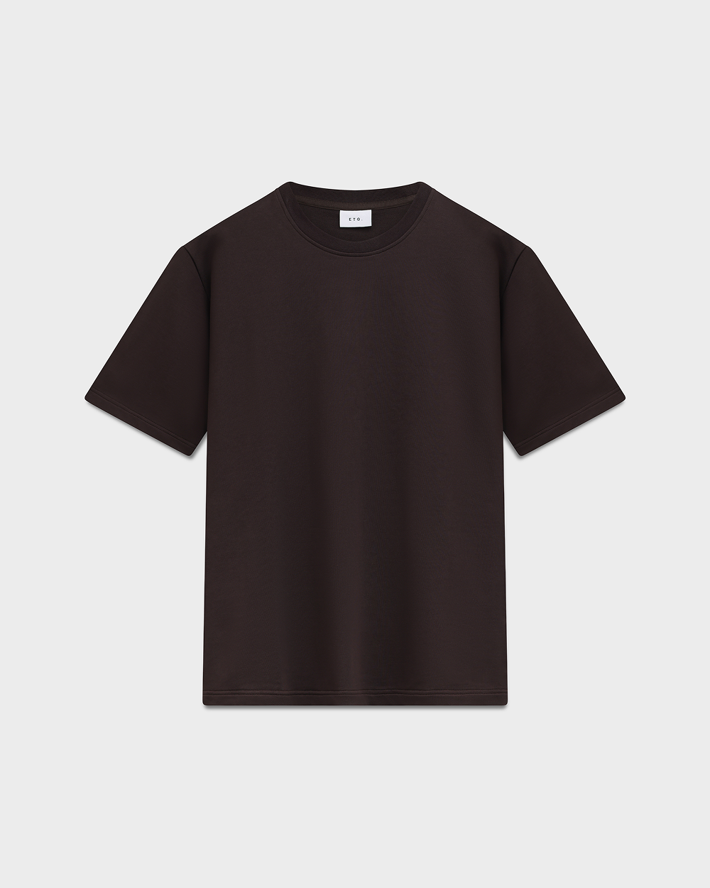 TS 01 Essence Oversized Heavyweight Chocolate 2.0 – hnědé tričko ze strečové bavlny