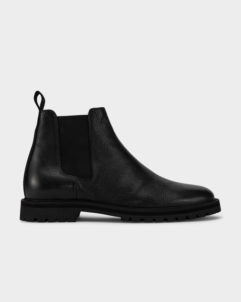 CB 01 Rugged All Black – Chelsea boots in black full grain leather
