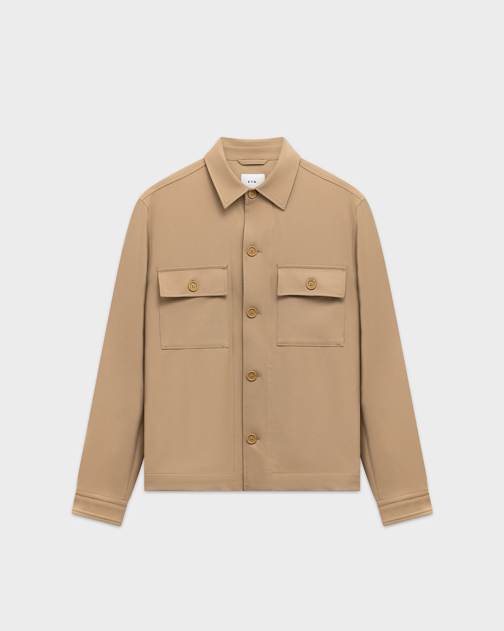 JC 01 Essence Sahara Sand – overshirt jacket in beige Traveller Weave