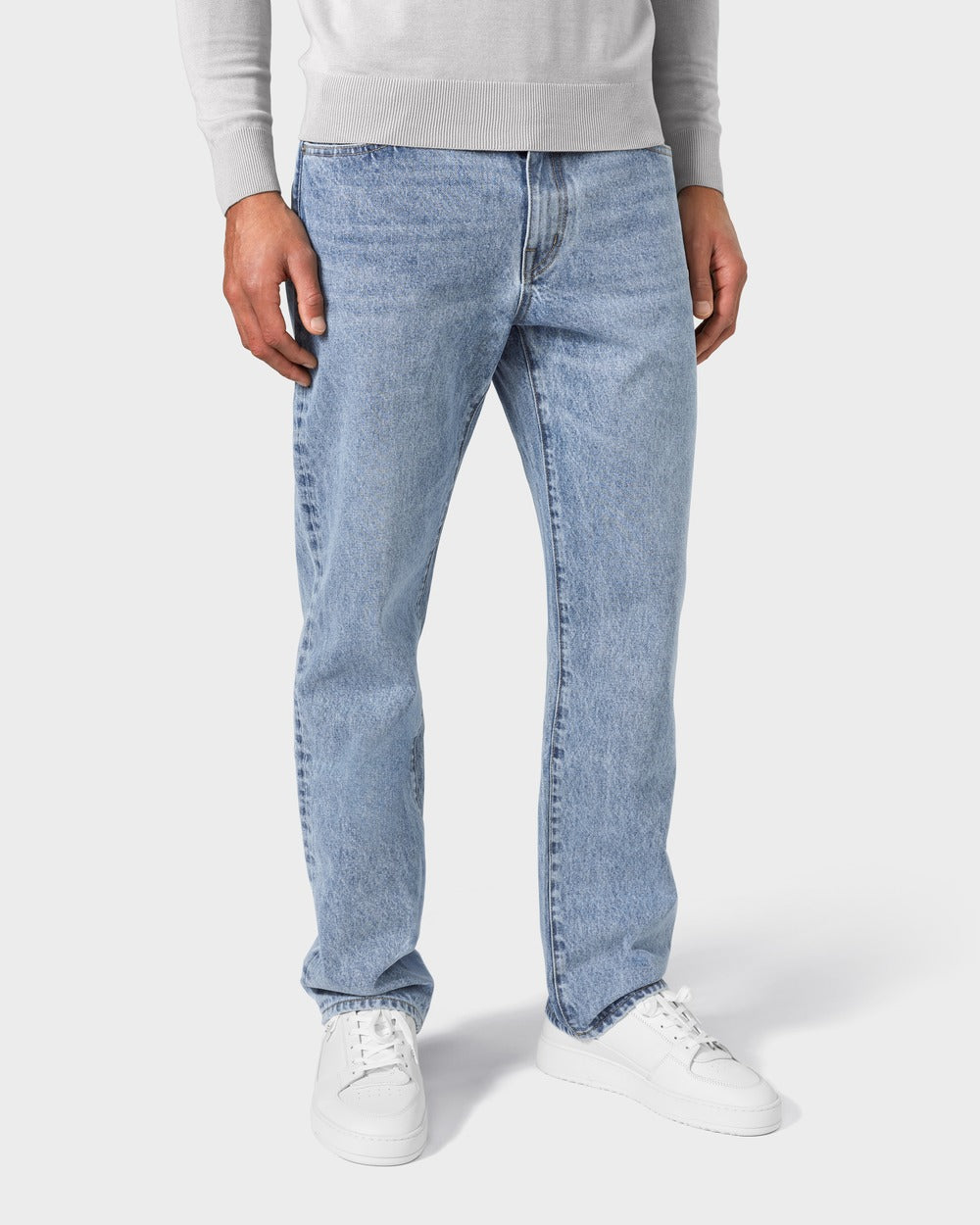 JD 01 Straight Daylight Blue – jeans in blue Japanese denim, photo 2