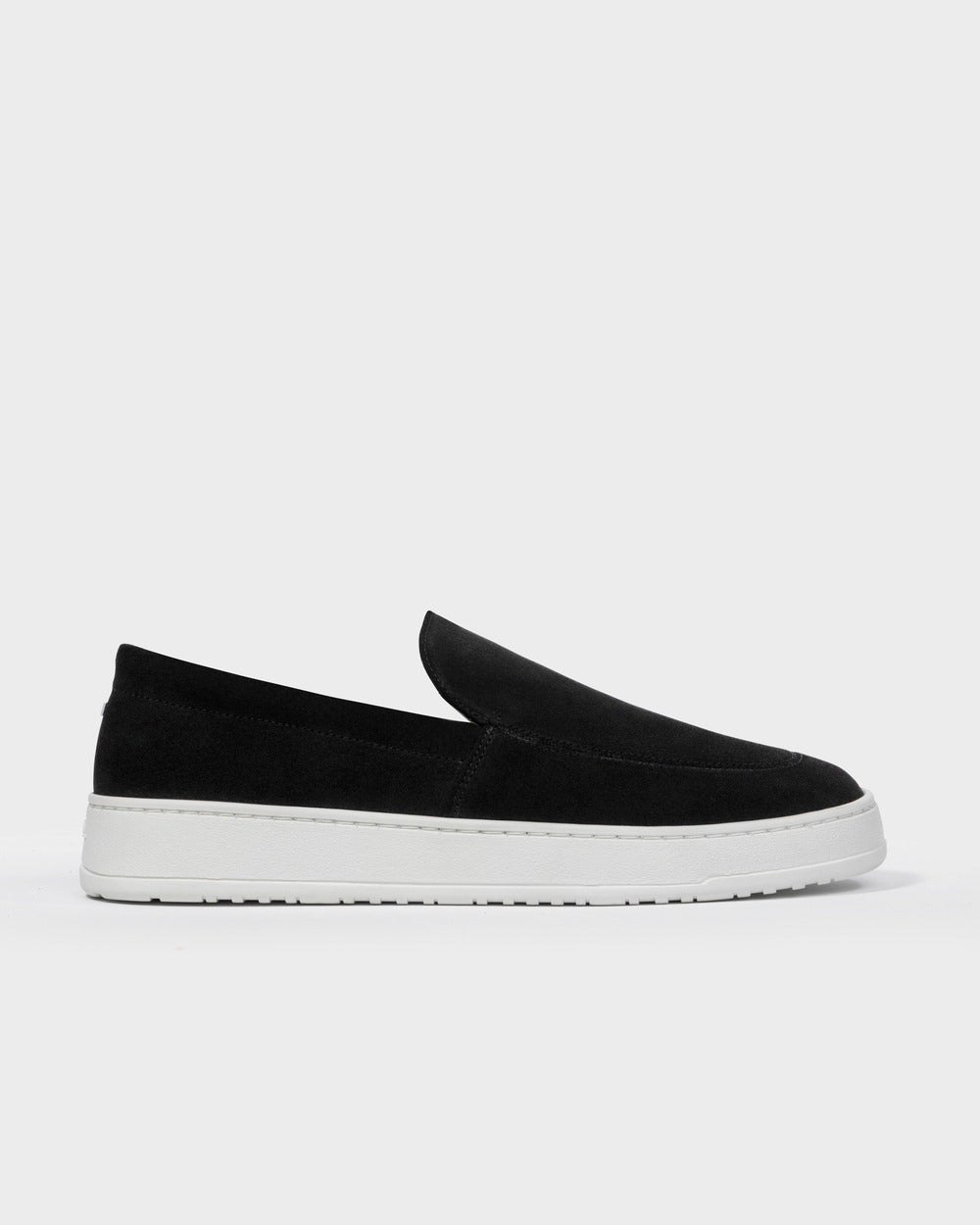 LS 01 Suede Jet Black – loafers in black suede