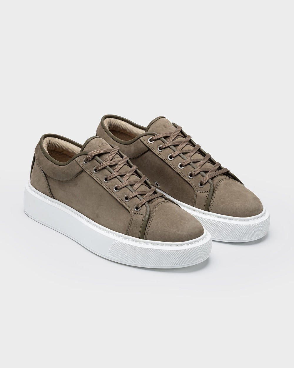 LT 01 Platform Desert Taupe – platform sneakers in taupe nubuck leather, photo 8