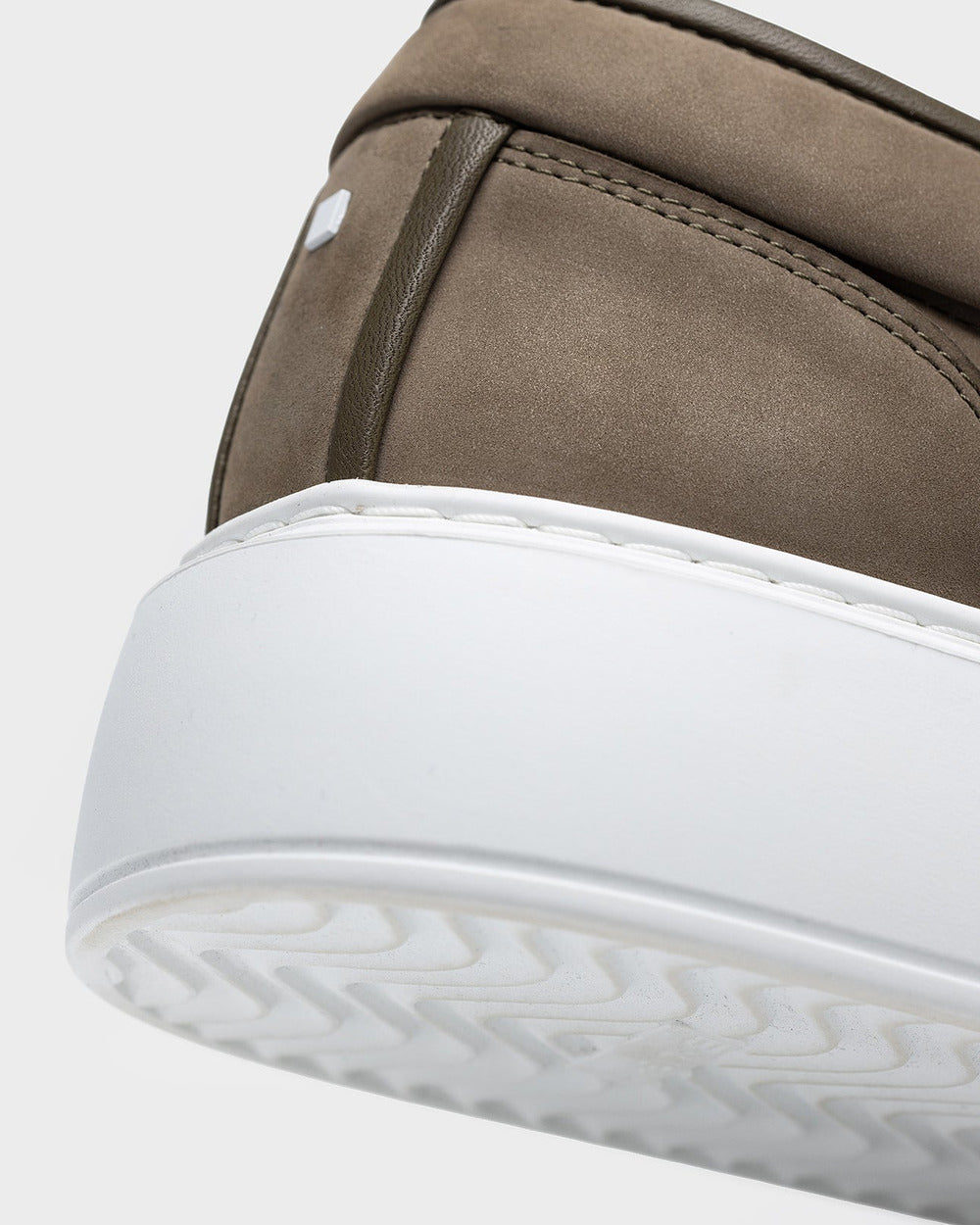 LT 01 Platform Desert Taupe – platform sneakers in taupe nubuck leather, photo 9