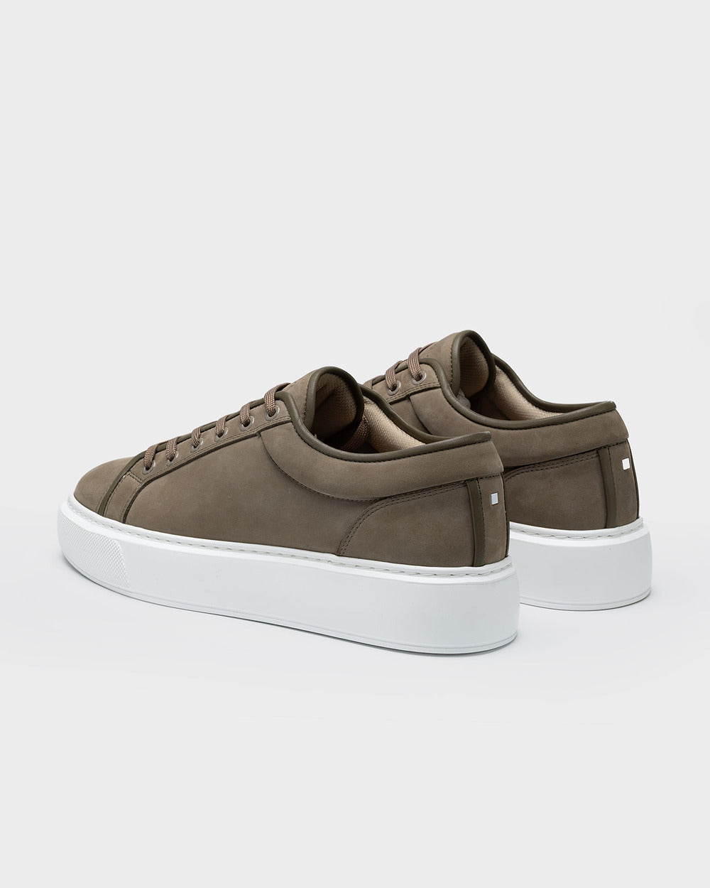 LT 01 Platform Desert Taupe – platform sneakers in taupe nubuck leather, photo 11