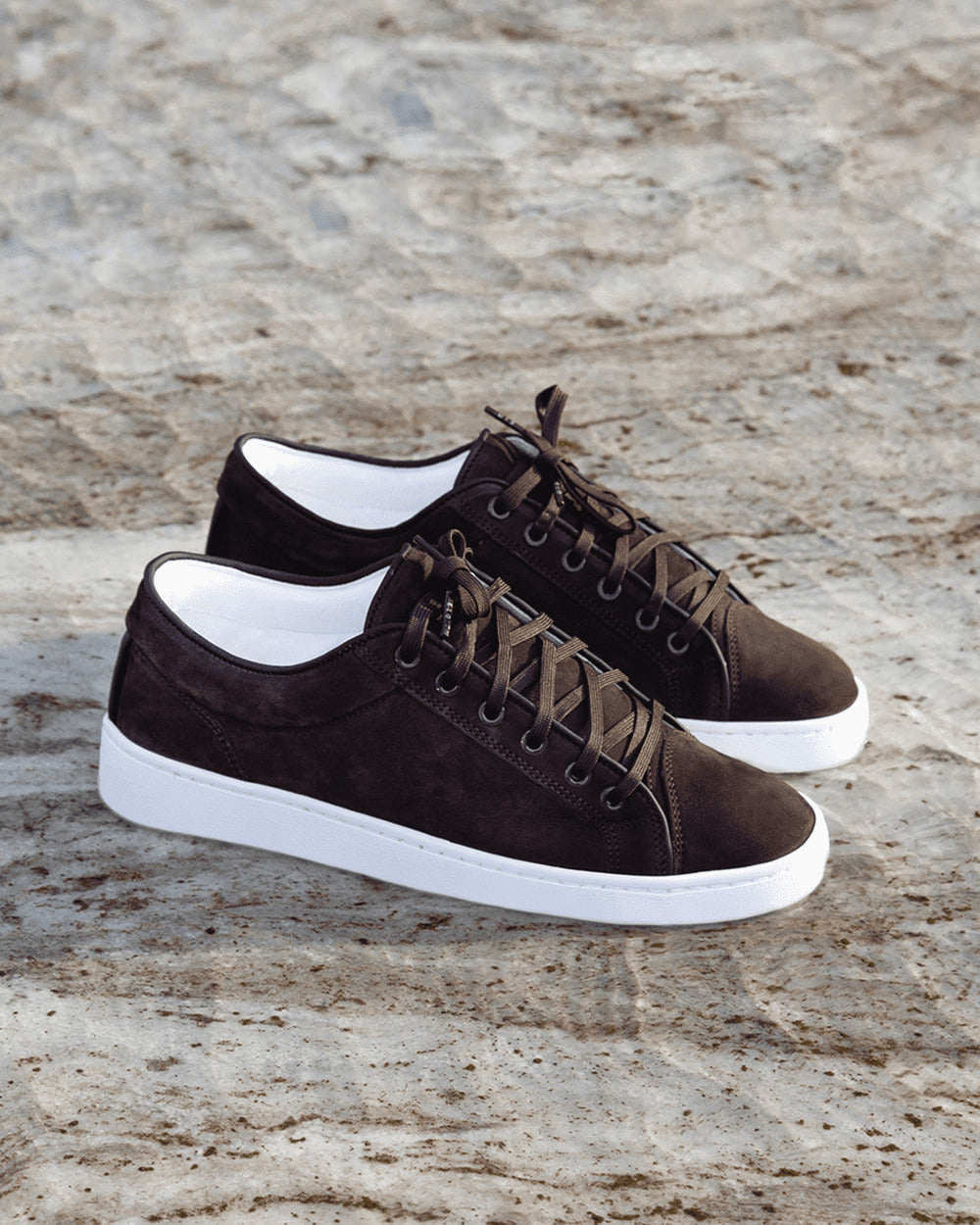 LT 01 Shades Suede Chocolate – sneakers in brown suede, photo 4