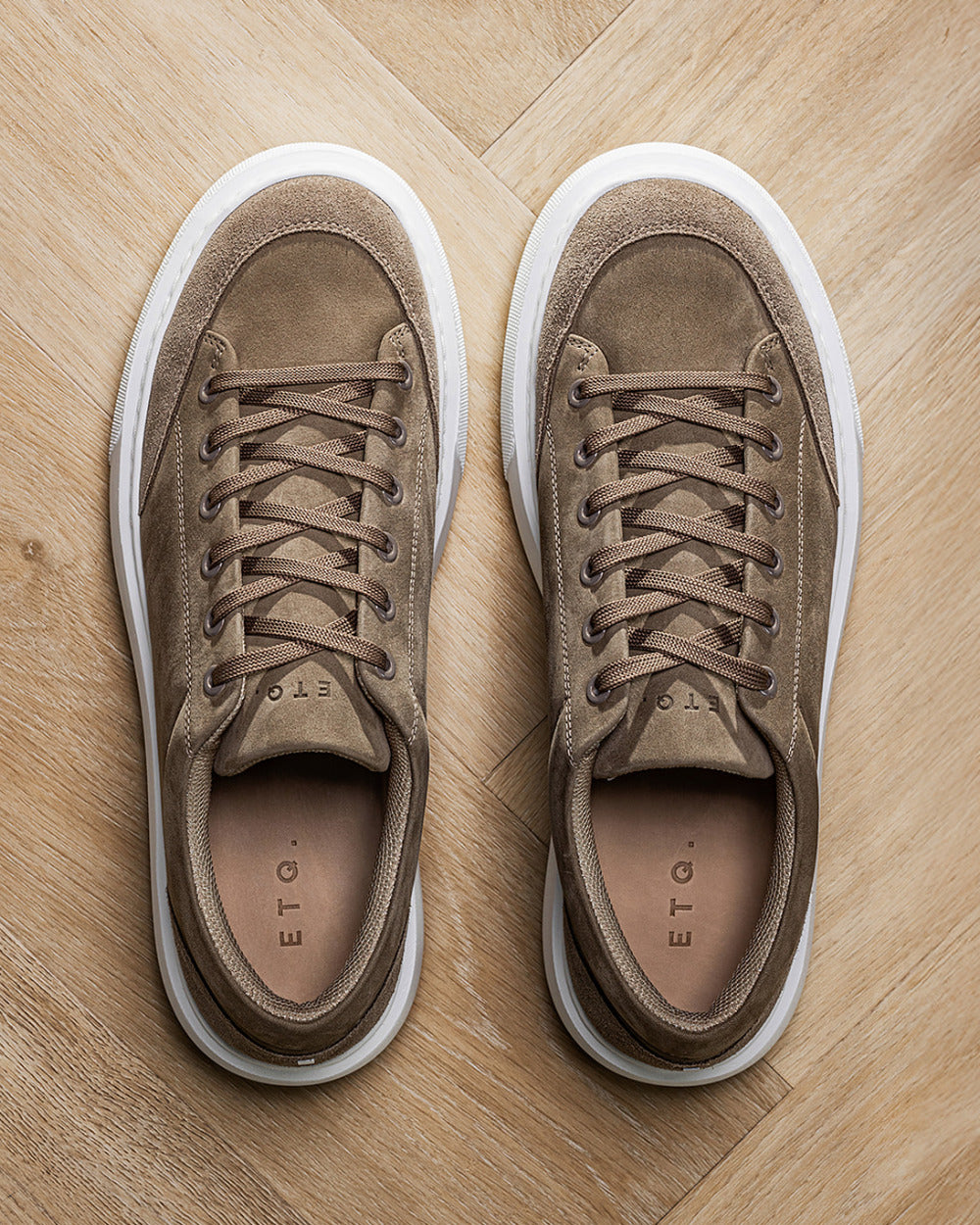 LT 02 Platform Nubuck Desert Taupe – platform sneakers in taupe nubuck leather, photo 11