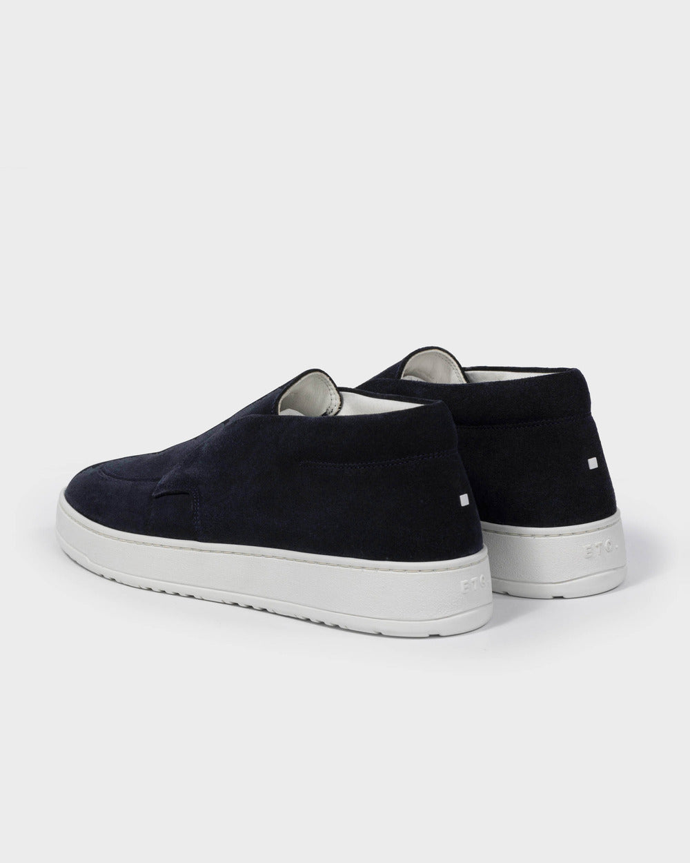 ML 01 Suede Blueberry – mid loafers in blue suede, photo 5