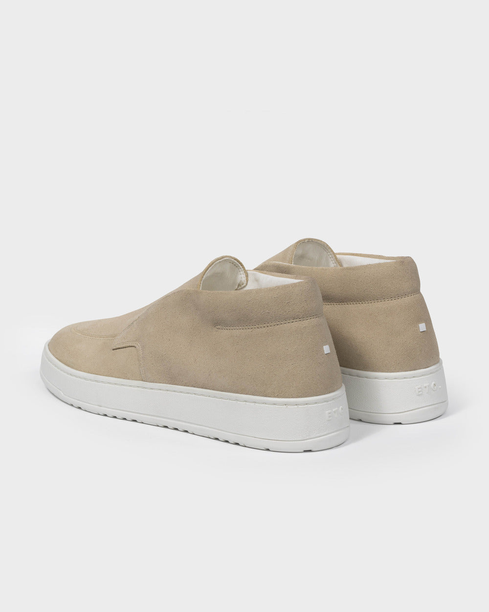 ML 01 Suede Sand – mid loafers in beige suede, photo 5