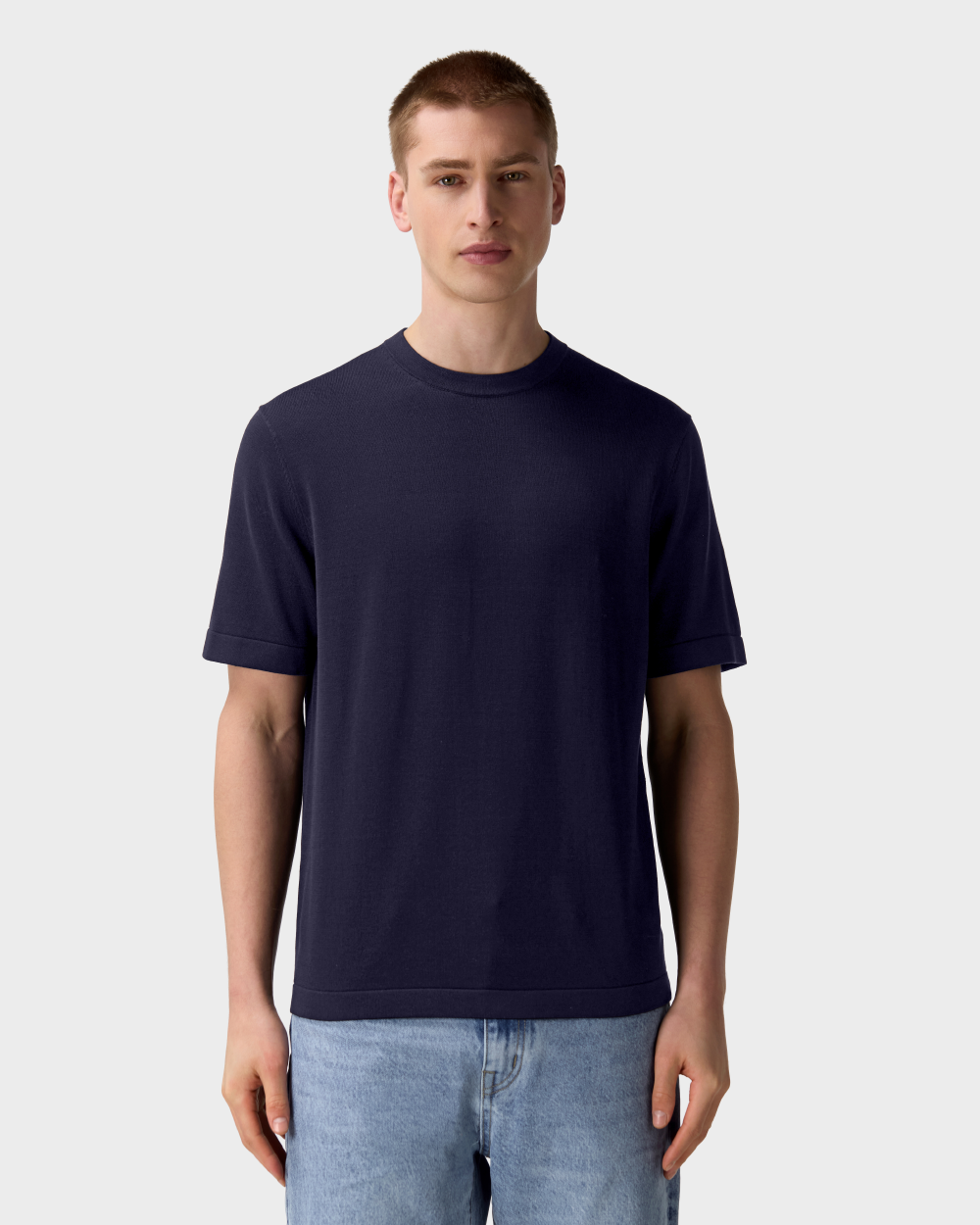 ETQ TS 04 Tailored Blueberry - men's blue tailored fit t-shirt