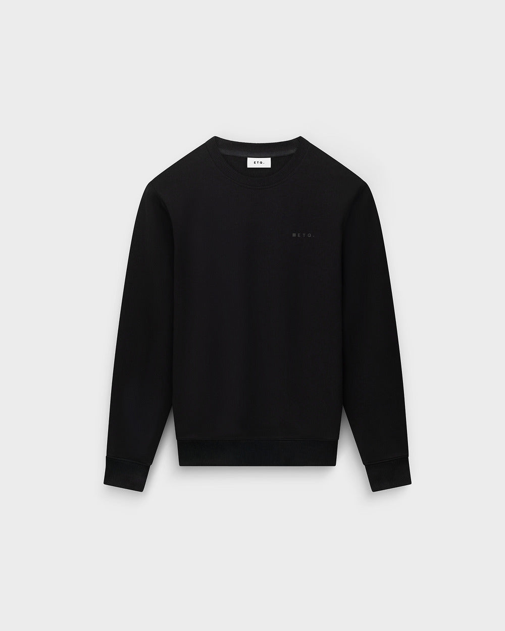 SW 01 Marked Black 2.0 – sweatshirt in black stretch cotton