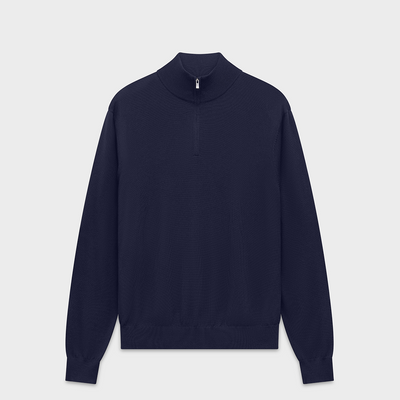 Merino Wool Half Zip