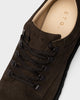 ETQ LB 01 Suede Chocolate ankle boot, three-quarter view