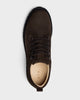 ETQ LB 01 Suede Chocolate ankle boot, back view