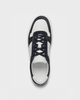 ETQ LT 07 White / Blueberry - men's white leather sneakers with blue suede