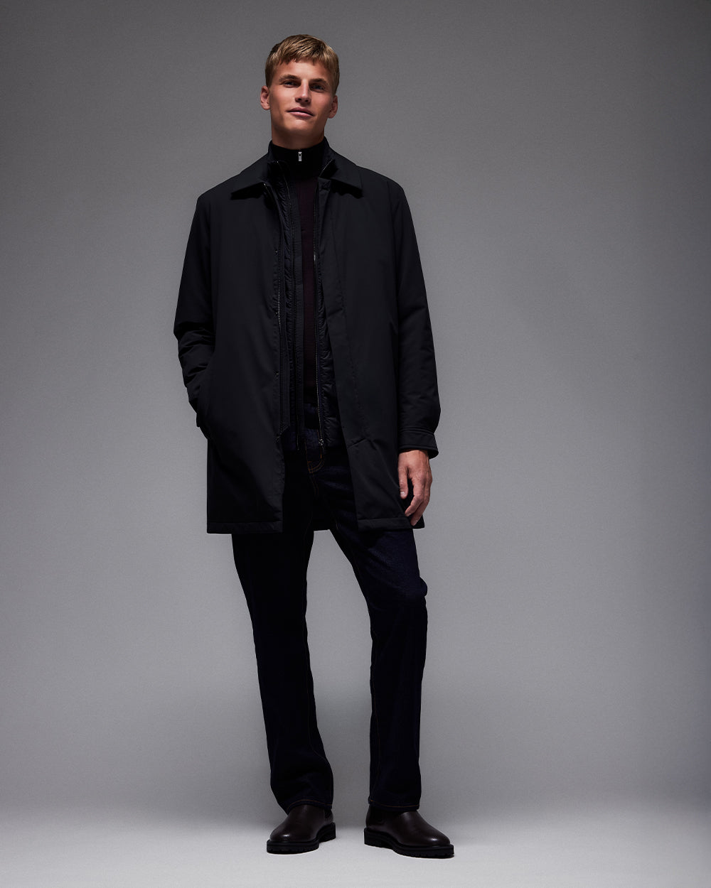 JC 01 Modular Trenchcoat Black