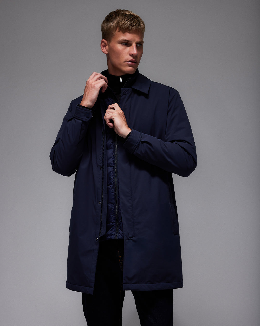 JC 01 Modular Trenchcoat Blueberry