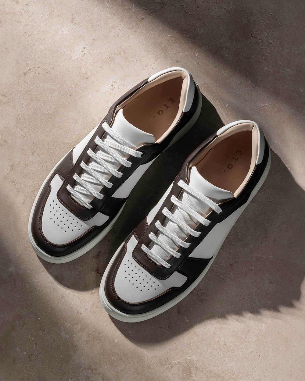 LT 07 Premium Nappa White / Chocolate