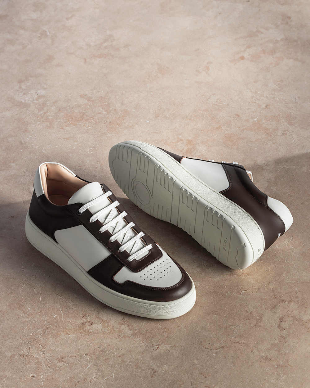 LT 07 Premium Nappa White / Chocolate