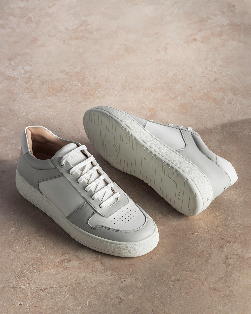 LT 07 Premium Nappa White / Cement Grey