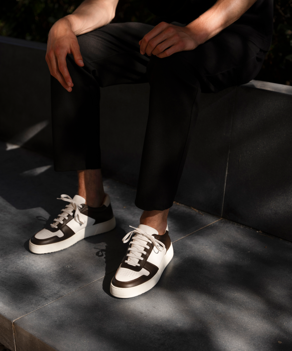 LT 07 Premium Nappa White / Chocolate