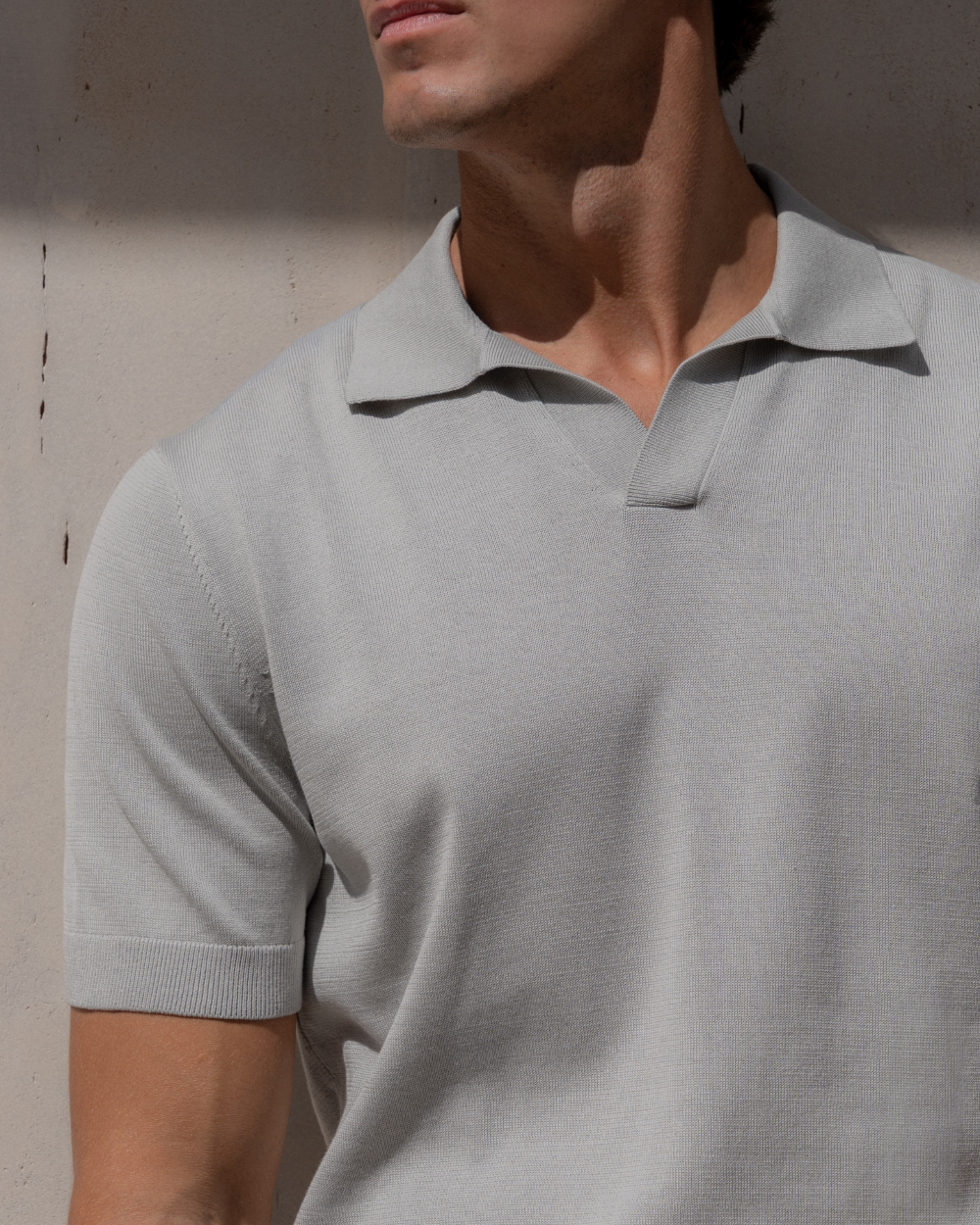PO 05 Tailored Buttonless Cement Grey