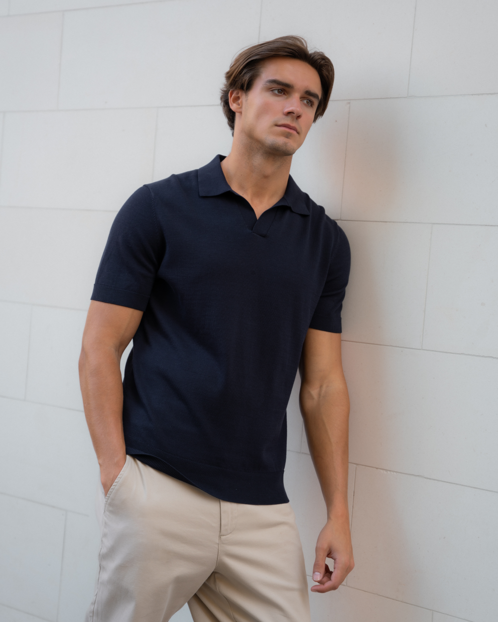 PO 05 Tailored Buttonless Blueberry