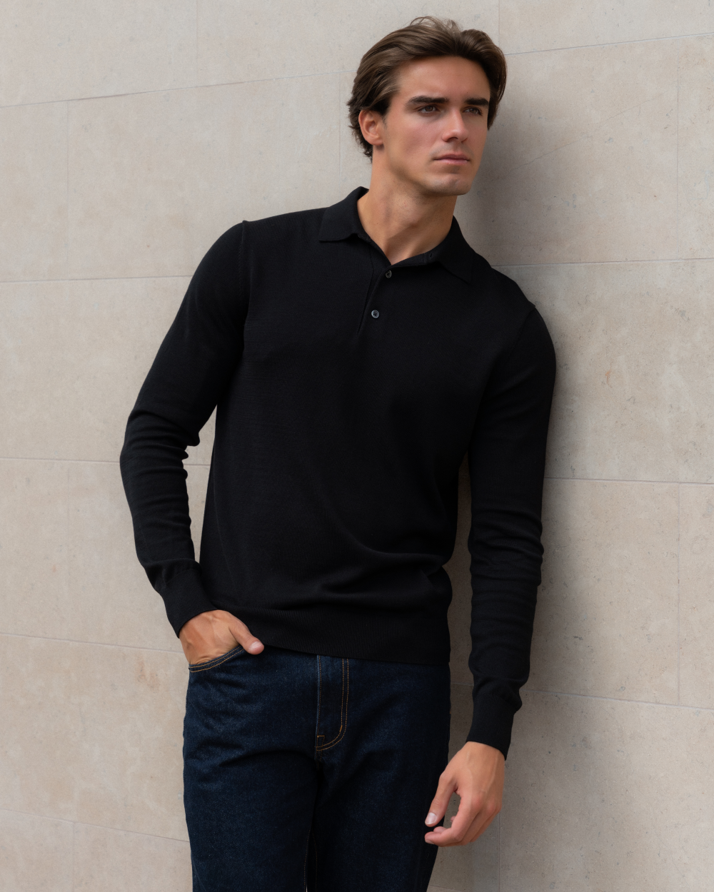 PO 04 Tailored Longsleeve Black