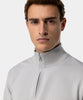SW 03 Marked Half Zip Cement Grey