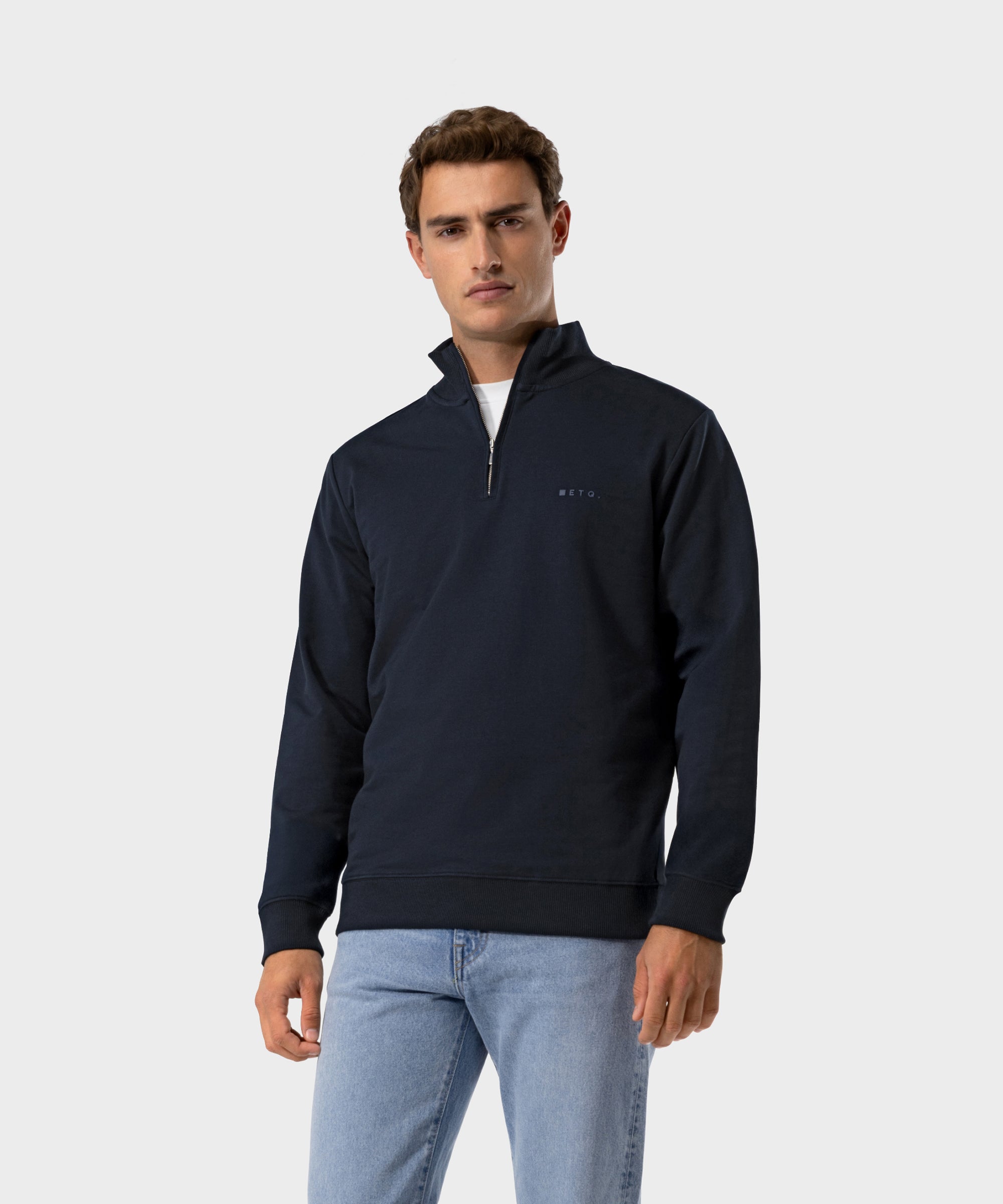 SW 03 Marked Half Zip Blueberry