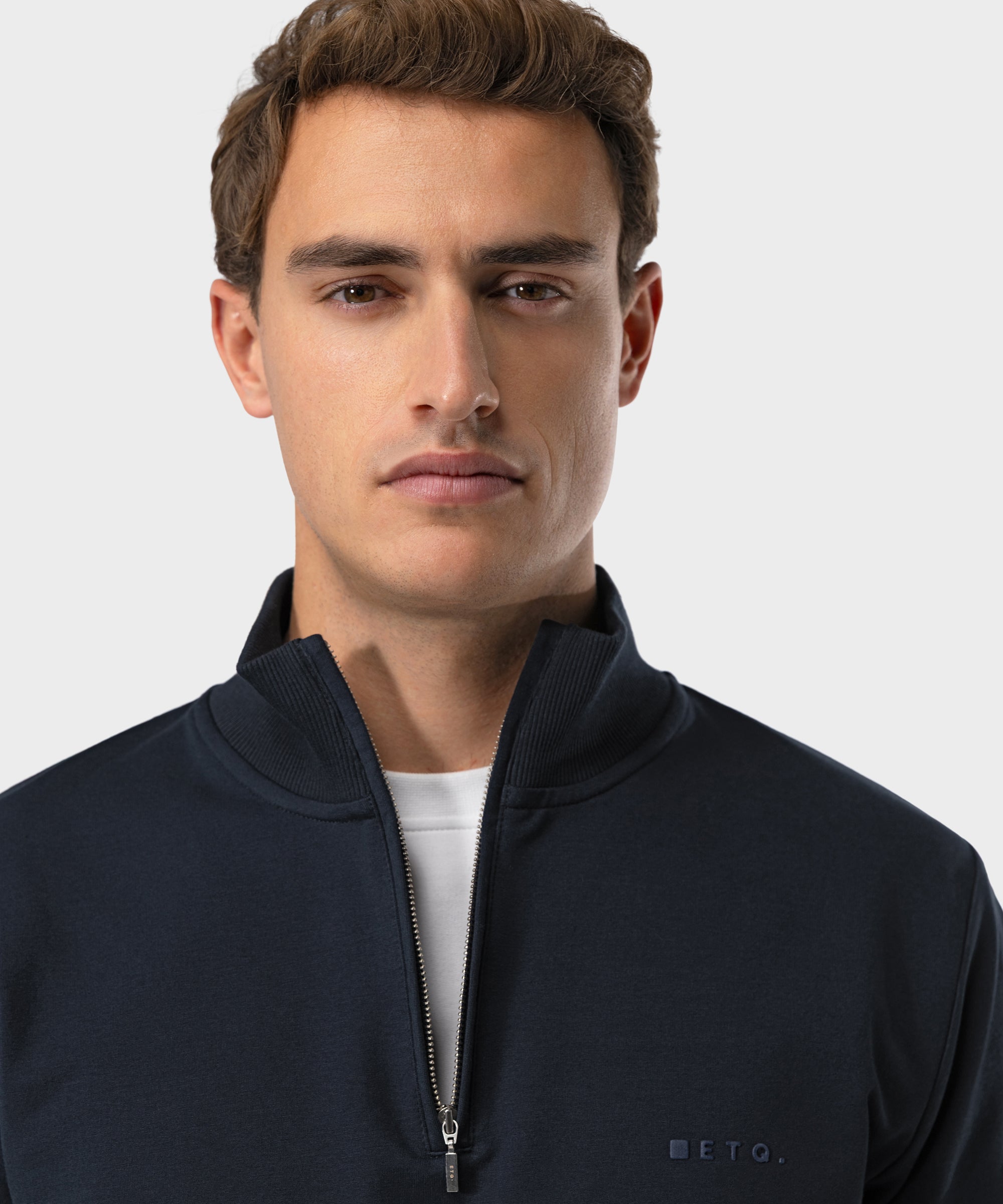 SW 03 Marked Half Zip Blueberry