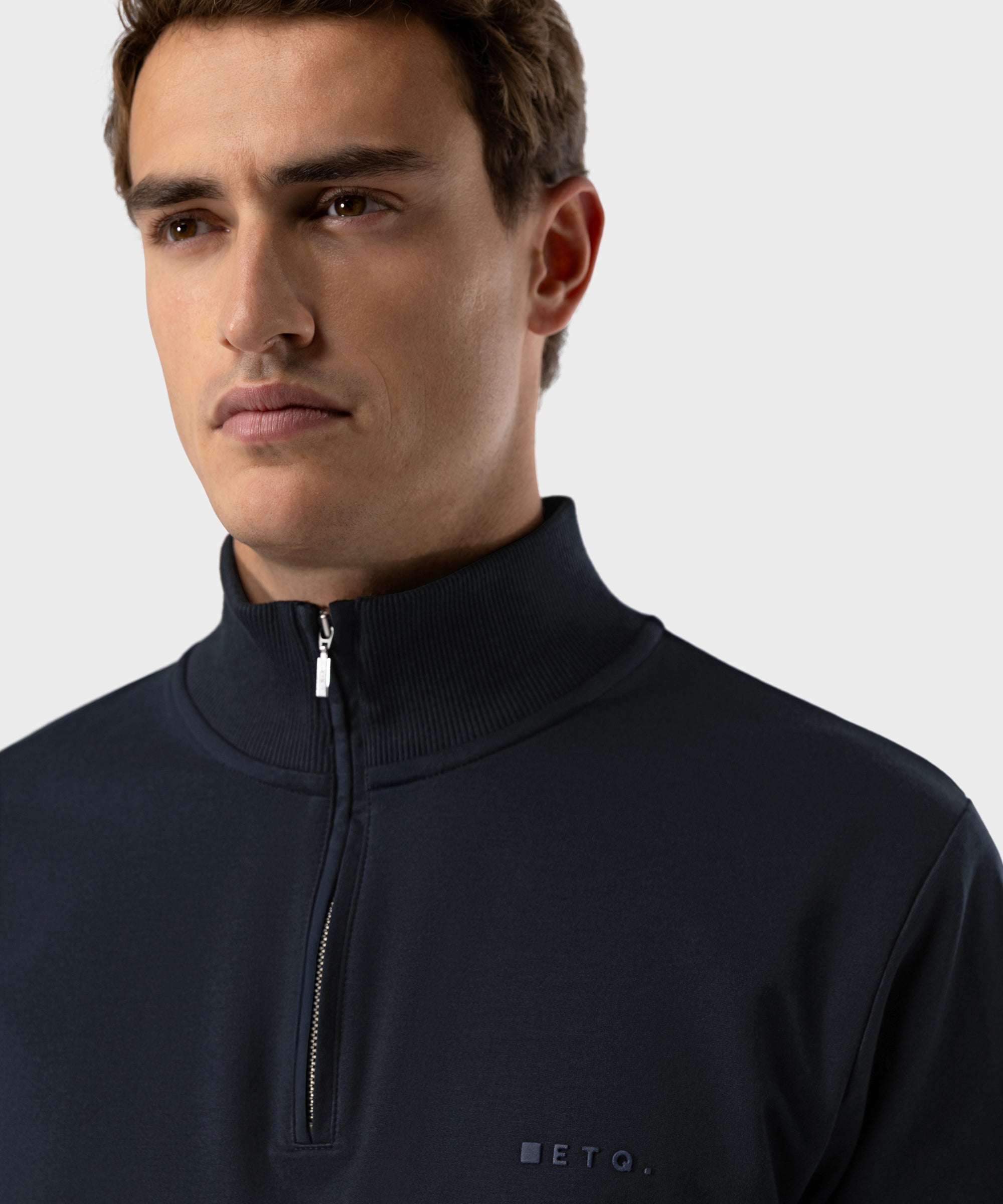 SW 03 Marked Half Zip Blueberry