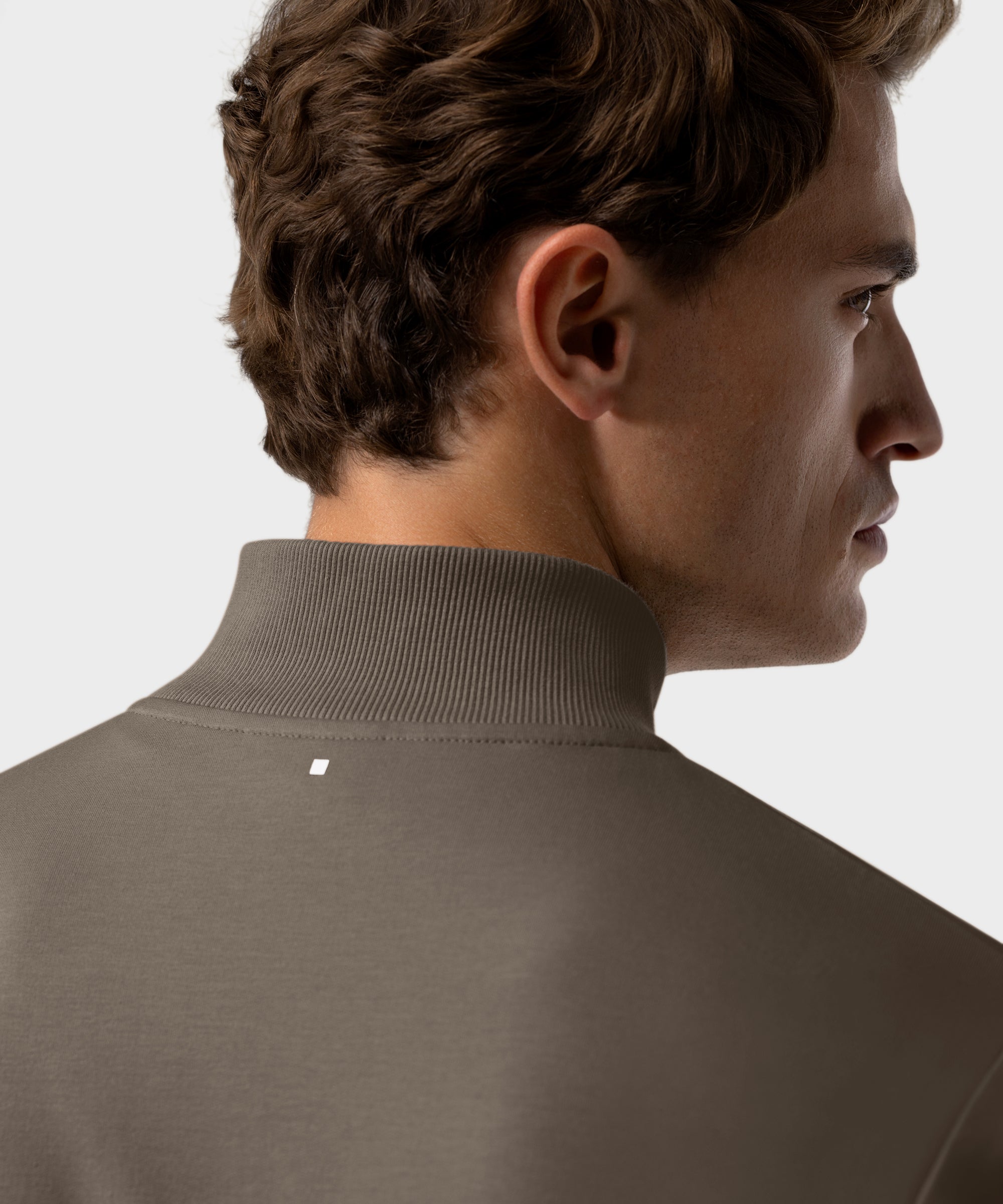 SW 03 Marked Half Zip Desert Taupe