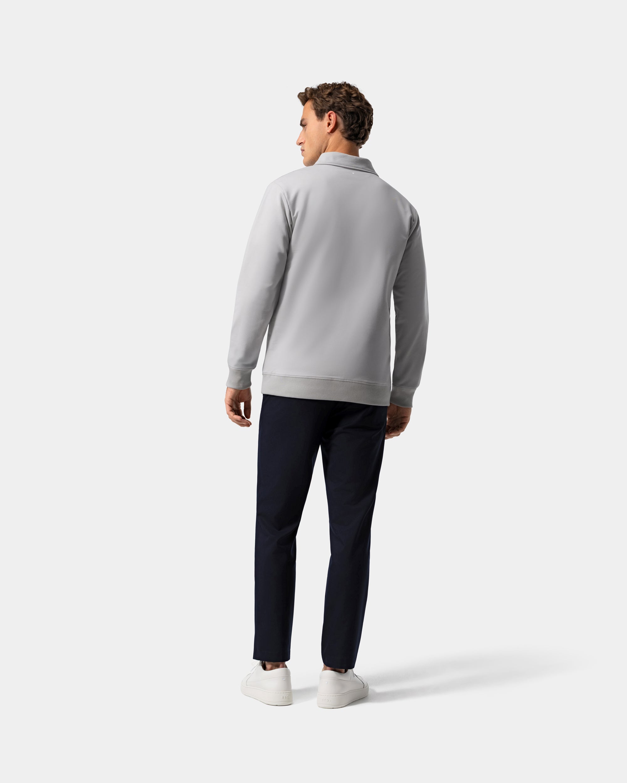 SW 02 Marked Half Zip Cement Grey 2.0