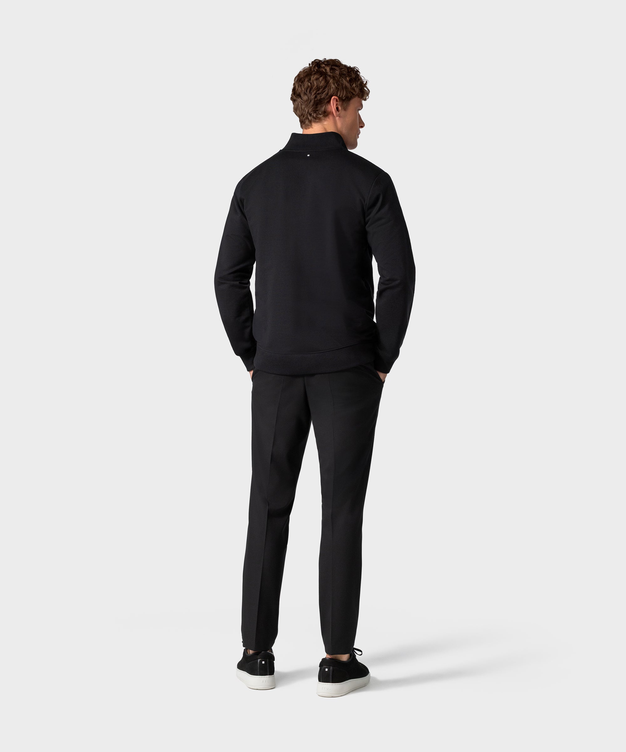 SW 03 Marked Half Zip Black