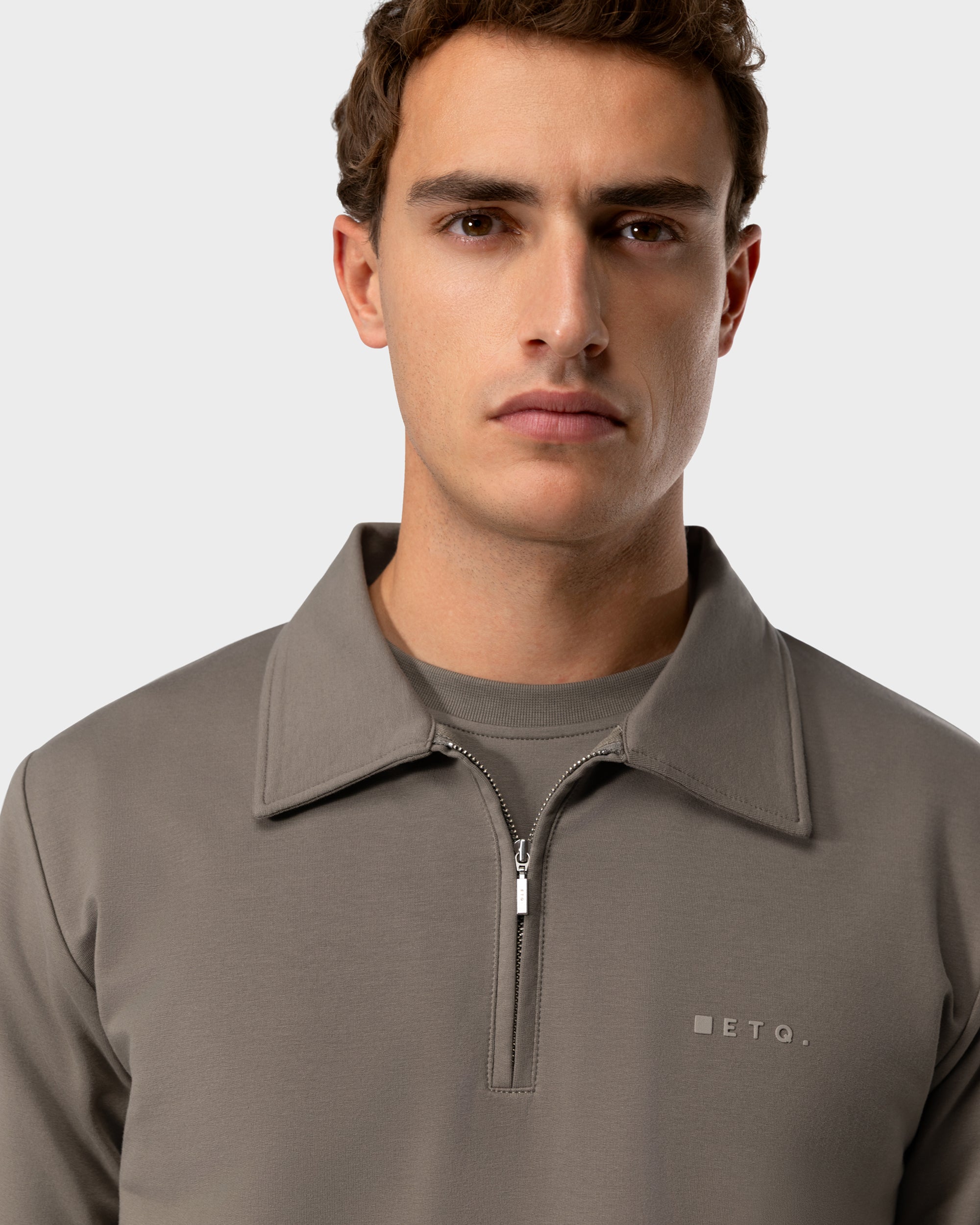 SW 02 Marked Half Zip Desert Taupe 2.0