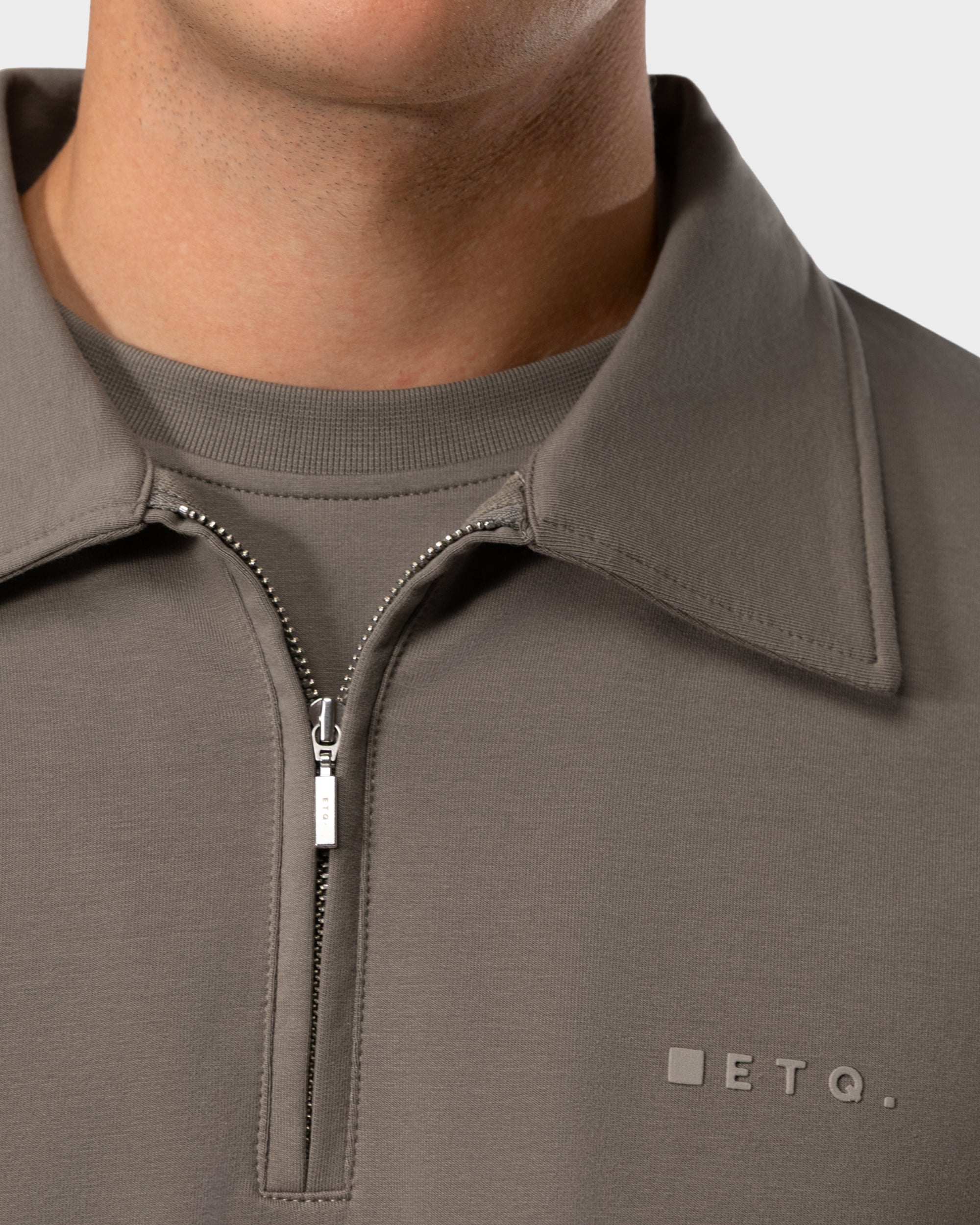 SW 02 Marked Half Zip Desert Taupe 2.0