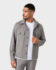 JC 01 Essence Ash Grey – overshirt jacket in grey Traveller Weave