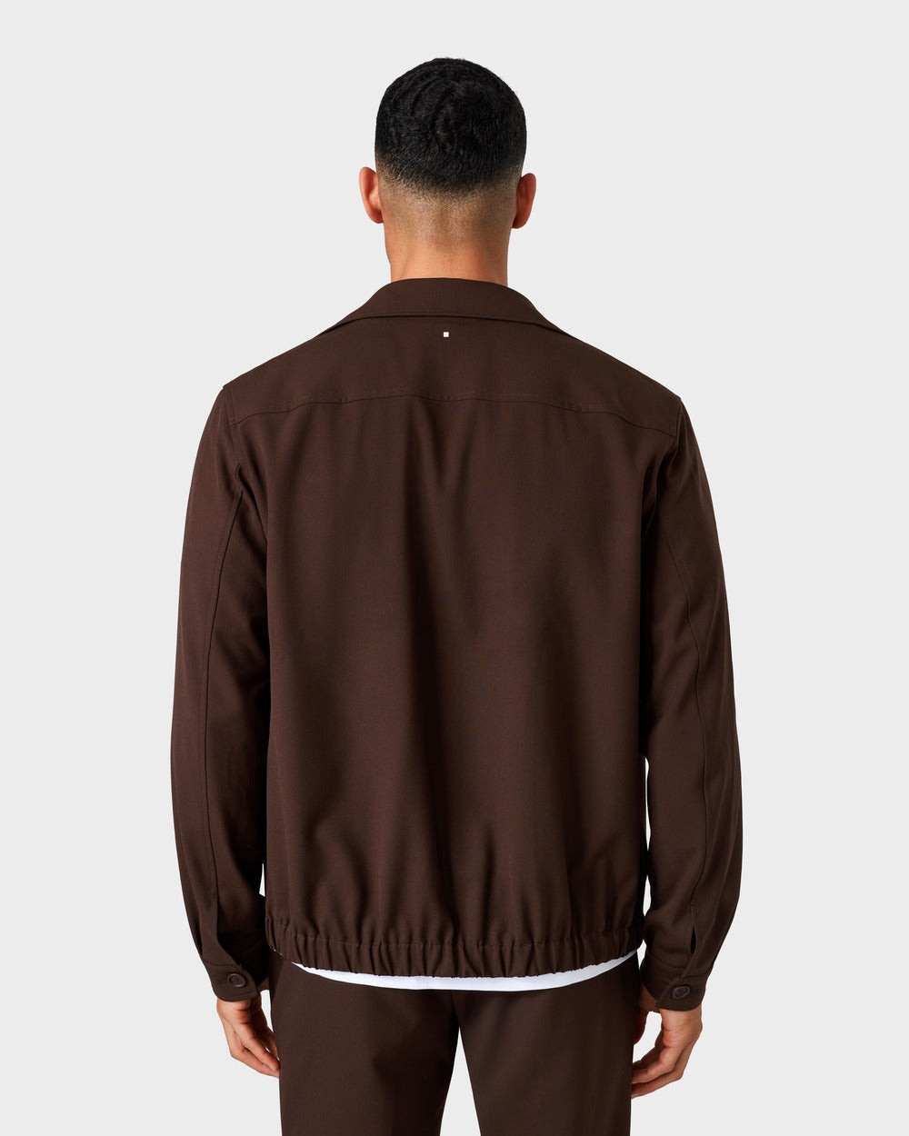 JC 01 Essence Chocolate – overshirt jacket in brown Traveller Weave